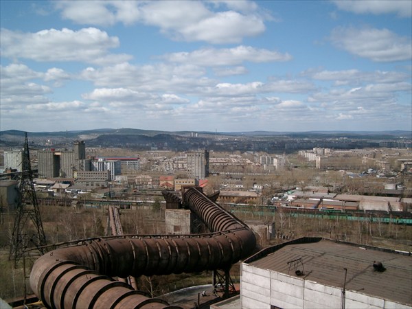 Вид г. Нижний Тагил с самого высокого здания НТМК